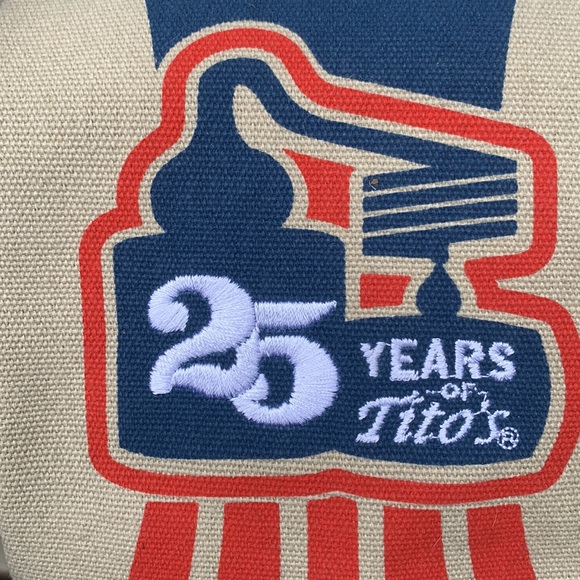 Tito's Vodka bag canvas 25th Anniversary Embroidered - Picture 7 of 7